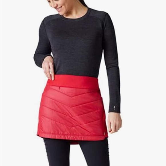 Smartwool Women's Smartloft‎ 60 Skirt Small  Pomegranate Merino Wool Quilted - Picture 1 of 8